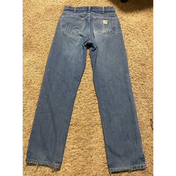 Carhartt Women’s FR100 Flame-Resistant Signature Denim Jeans 33x34 size - Picture 3 of 10